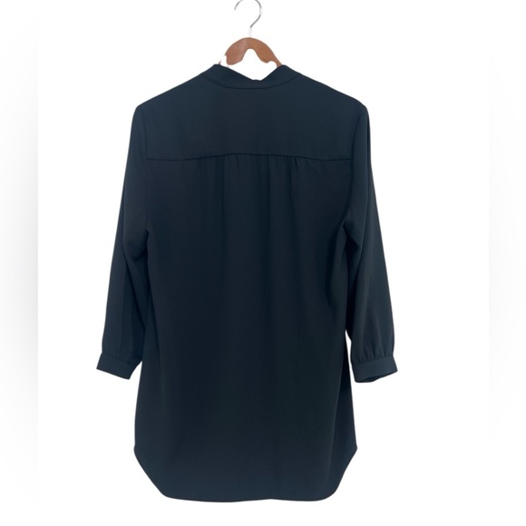 AMANDA UPRICHARD LONG SLEEVE BLACK TUNIC BLOUSE - Picture 4 of 4
